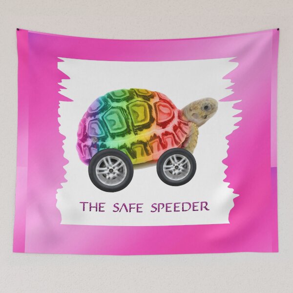 Item preview, The Safe Speeder - Rainbow Fun Toy Turtle For Kids (By ACCI) designed and sold by VanyssaGraphics.