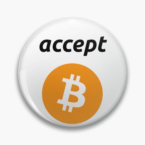 Item preview, Accept bitcoin black designed and sold by Bitcoinomnis.