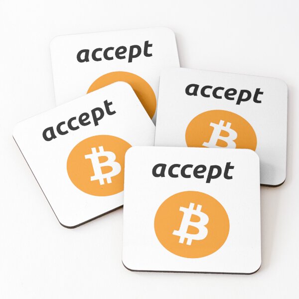 Item preview, Accept bitcoin black designed and sold by Bitcoinomnis.
