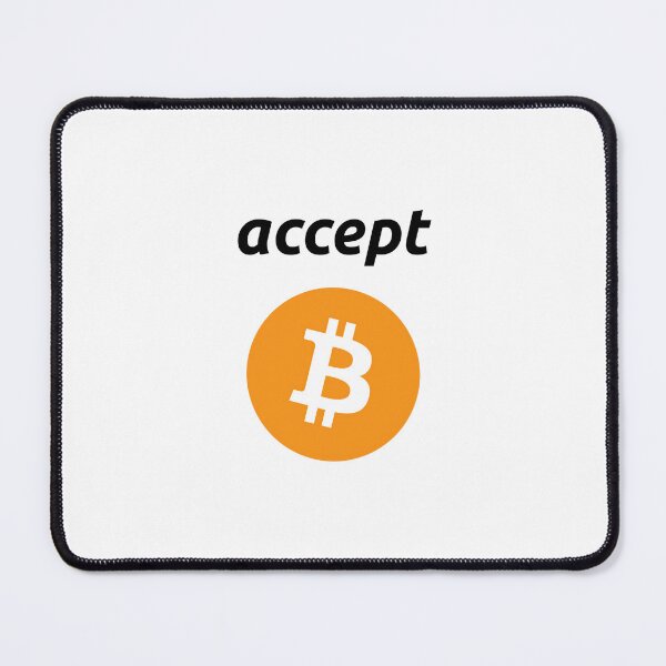 Item preview, Accept bitcoin black designed and sold by Bitcoinomnis.