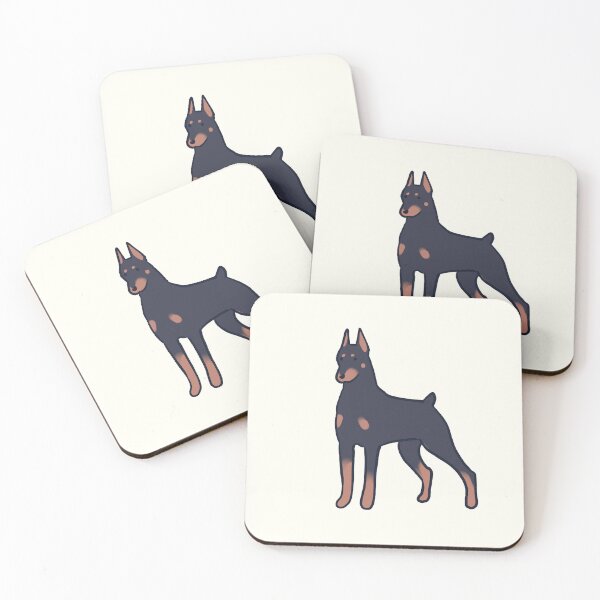 Artikelvorschau, Schwarze Dobermann-Hundekunst entworfen und verkauft von Mayarart.