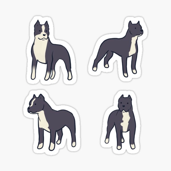 Item preview, American pitbull dog pack  designed and sold by Mayarart.
