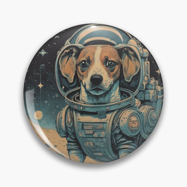 Item preview, A dog dressed in a spacesuit  designed and sold by ASSNZA.