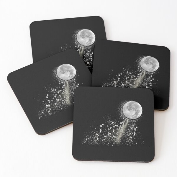 Item preview, Bright Moon With Cascading Silver Sparkles  designed and sold by MarieSusan.