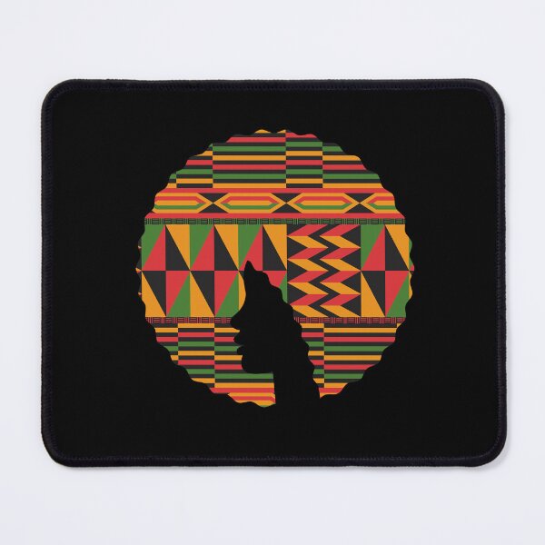 Item preview, Afro Hair Woman with African Pattern, Black History  designed and sold by Logiamerch.