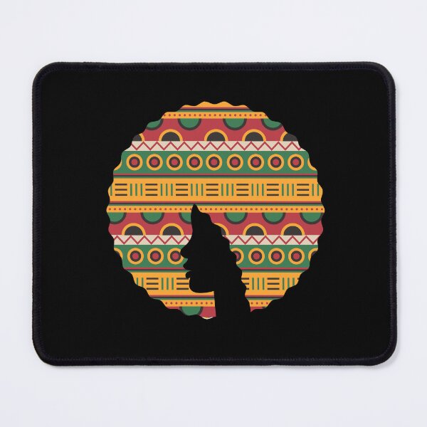 Item preview, Afro Hair Woman with African Pattern, Black History  designed and sold by Logiamerch.