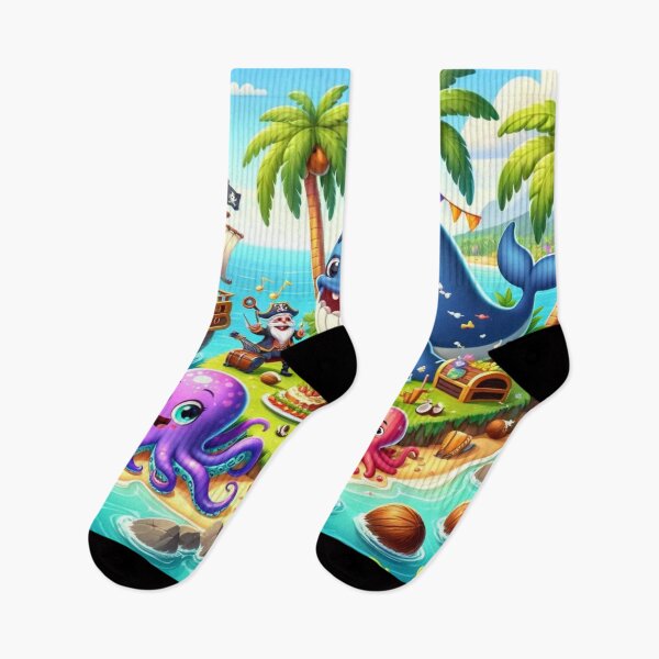 Item preview, Cute Illustration , Pirate and Friends of the Ocean Inspired Design designed and sold by GPrint001.