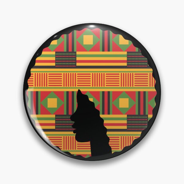 Item preview, Afro Hair Woman with African Pattern, Black History  designed and sold by Logiamerch.