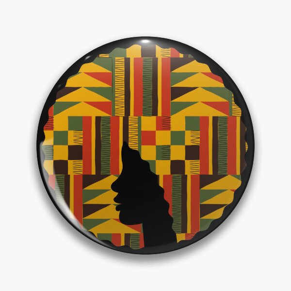 Item preview, Mujer de cabello afro con patrón africano, historia negra designed and sold by Logiamerch.