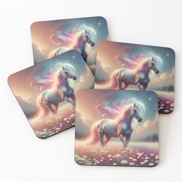 Item preview, Horse in a flower meadow designed and sold by Pferde-Fanshop.