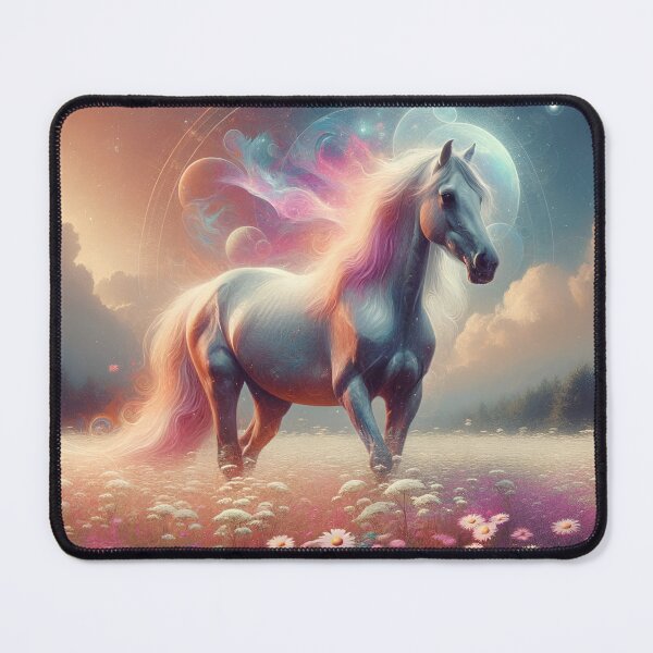 Item preview, Horse in a flower meadow designed and sold by Pferde-Fanshop.