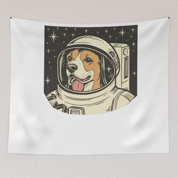 Item preview, A dog dressed in a spacesuit  designed and sold by ASSNZA.