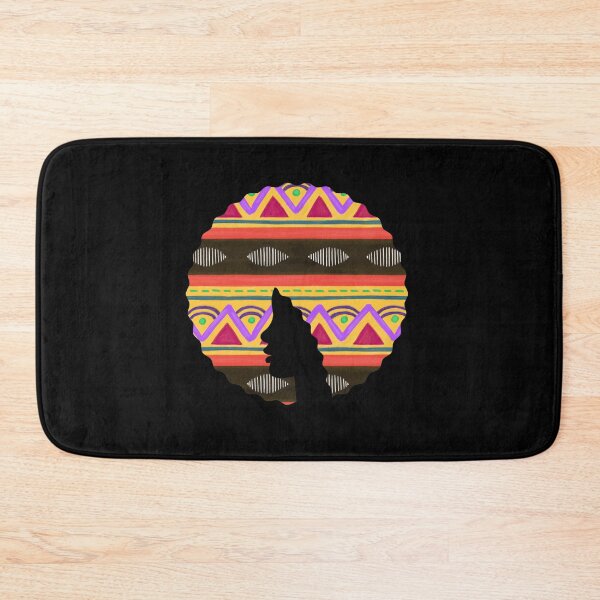 Item preview, Afro Hair Woman with African Pattern, Black History  designed and sold by Logiamerch.