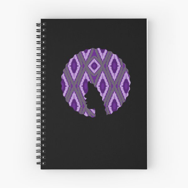 Item preview, Afro Hair Woman with African Purple Pattern, Black History  designed and sold by Logiamerch.