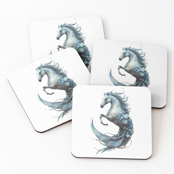 Item preview, A horse rearing in surrealist style designed and sold by VenusArt06.