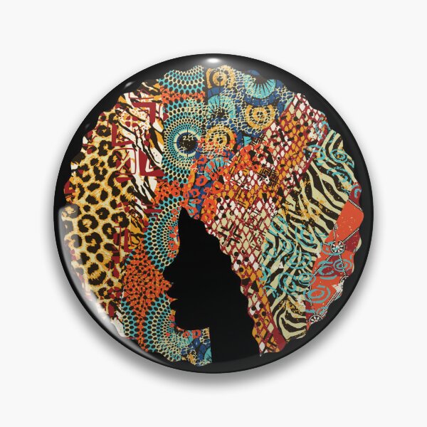 Item preview, Afro Hair Woman with African Animal Pattern, Black History  designed and sold by Logiamerch.