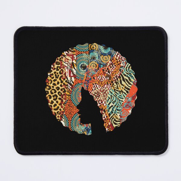 Item preview, Afro Hair Woman with African Animal Pattern, Black History  designed and sold by Logiamerch.