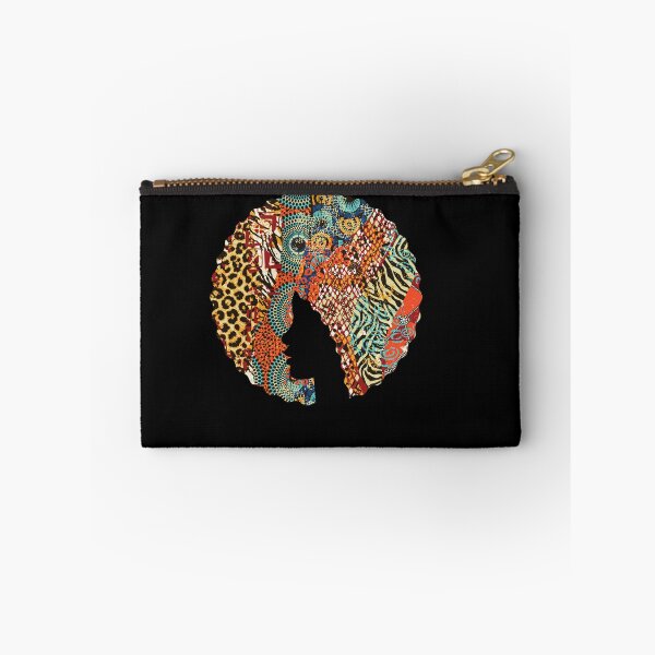 Item preview, Afro Hair Woman with African Animal Pattern, Black History  designed and sold by Logiamerch.