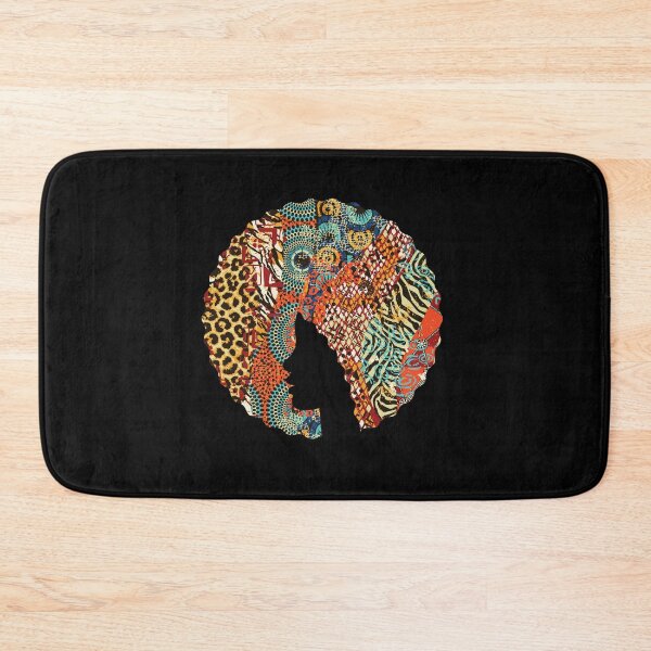 Item preview, Afro Hair Woman with African Animal Pattern, Black History  designed and sold by Logiamerch.