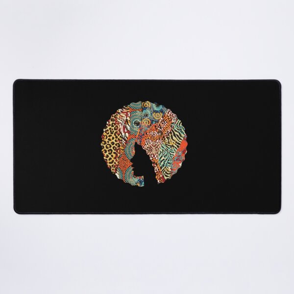 Item preview, Afro Hair Woman with African Animal Pattern, Black History designed and sold by Logiamerch.