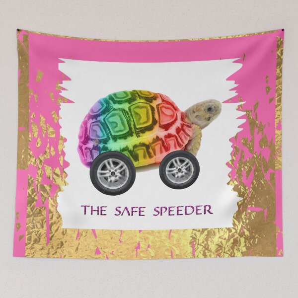 Item preview, The Safe Speeder - Rainbow Fun Toy Turtle For Kids (By ACCI) designed and sold by VanyssaGraphics.