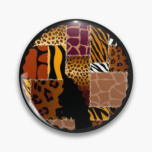 Item preview, Afro Hair Woman with African Animal Pattern, Black History  designed and sold by Logiamerch.