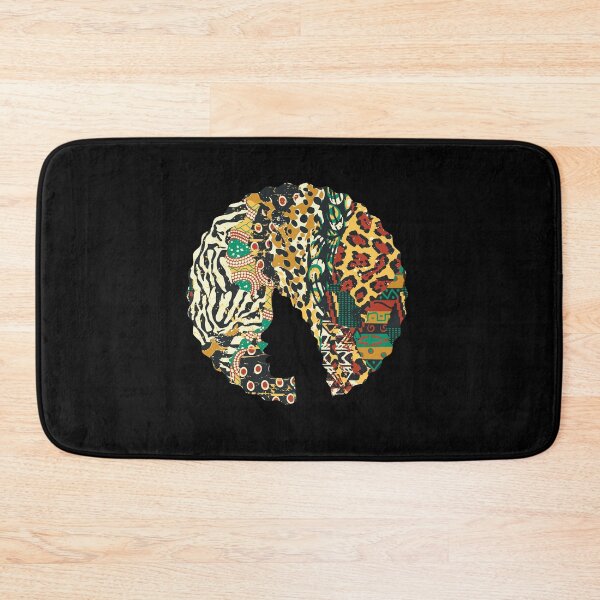 Item preview, Afro Hair Woman with African Animal Pattern, Black History  designed and sold by Logiamerch.