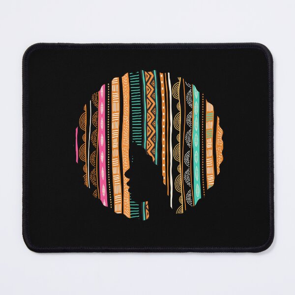 Item preview, Afro Hair Woman with African Pattern, Black History designed and sold by Logiamerch.