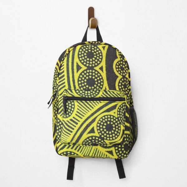 Item preview, Yellow black circular design designed and sold by textileprint.