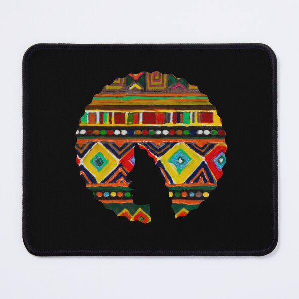 Item preview, Afro Hair Woman with African Pattern, Black History  designed and sold by Logiamerch.