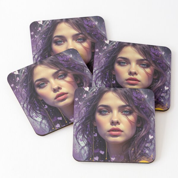 Item preview, A Woman Bathed in Purple & Blue Tones designed and sold by Animepic222.