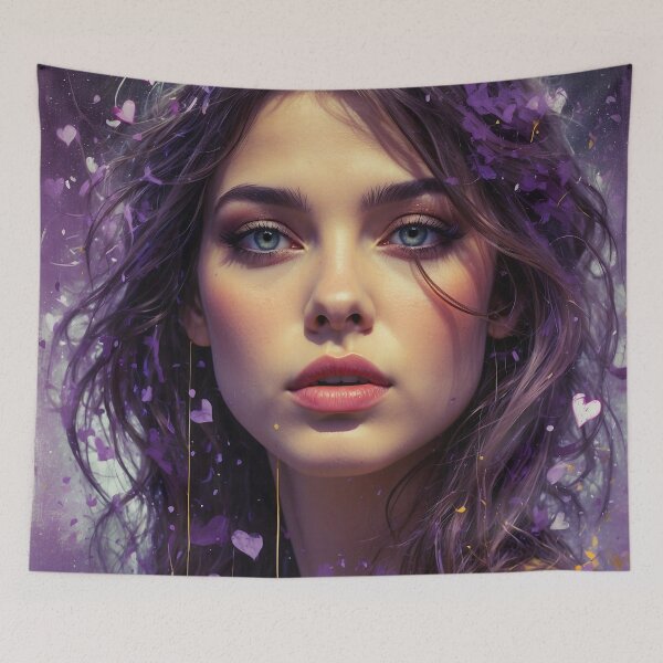 Item preview, A Woman Bathed in Purple & Blue Tones designed and sold by Animepic222.