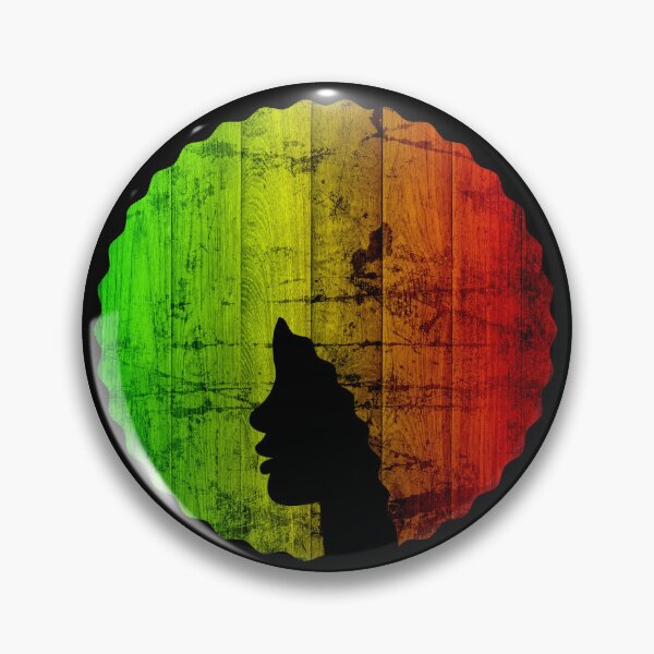Item preview, Afro Hair Woman with Rasta Colors, Black History  designed and sold by Logiamerch.