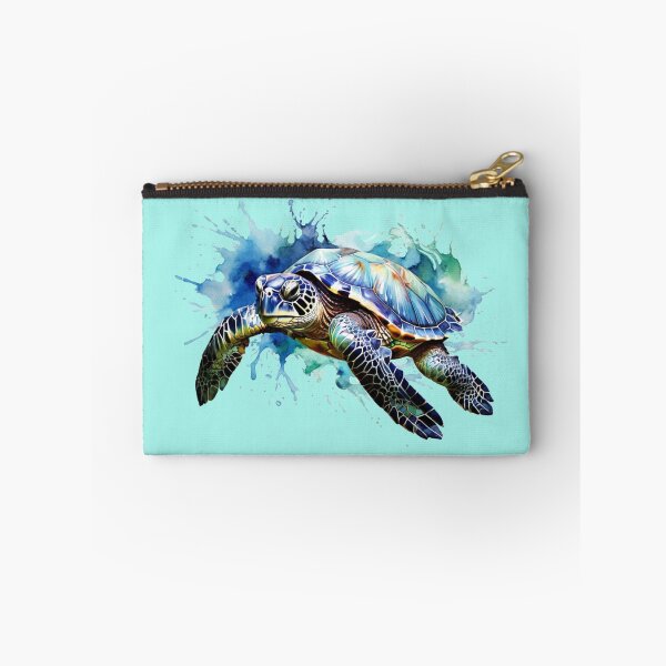 Item preview, a sea turtle as a digital watercolor designed and sold by Rose Design & Photos.