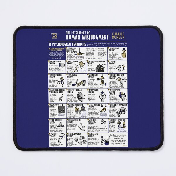 Item preview, Visual Summary The Psychology of Human Misjudgment (Charlie Munger) designed and sold by TKsuited.