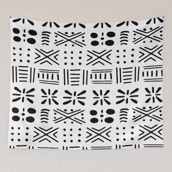 Item preview, African ethnic tribal bogolan designed and sold by Wolagno.