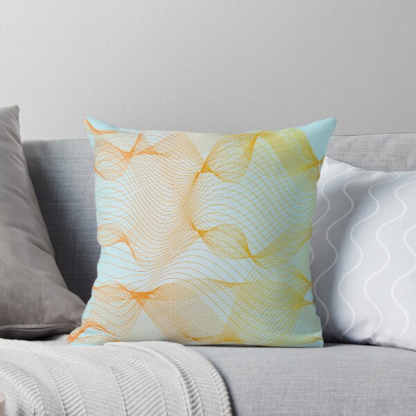 Item preview, Golden waves on ligth blue gradient designed and sold by CutieBlue.