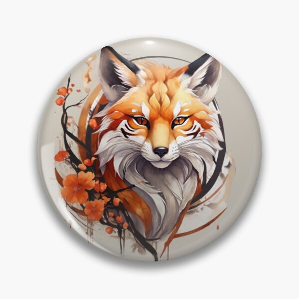 Artikelvorschau, Japanische Fuchs-Gesichtskunst entworfen und verkauft von PolygonPinnacle.