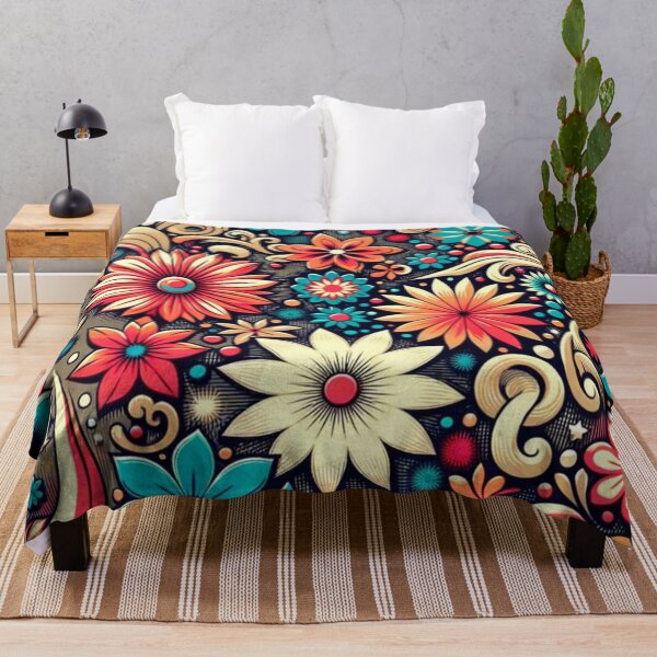 Item preview, Diseño retro de flores grandes de 1980. designed and sold by Blessinger77.