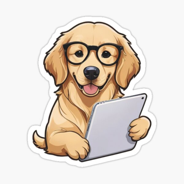 Artikel-Vorschau von Geek Golden Retriever, designt und verkauft von HUEPARTICLES.