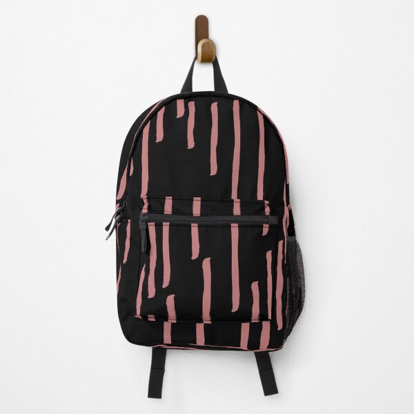 Item preview, A beautiful graphic blush shaded stripes on black coloured art. designed and sold by Chicas-wonder.