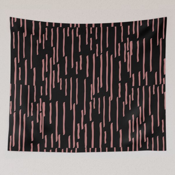 Item preview, A beautiful graphic blush shaded stripes on black coloured art. designed and sold by Chicas-wonder.