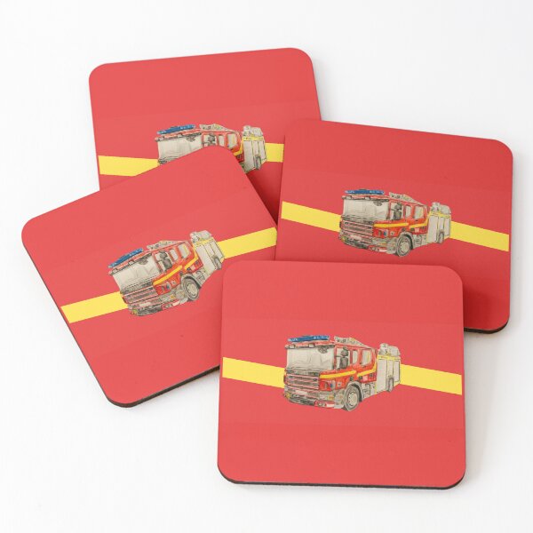 Item preview, Norfolk Fire engine other items designed and sold by Truck drawing art.