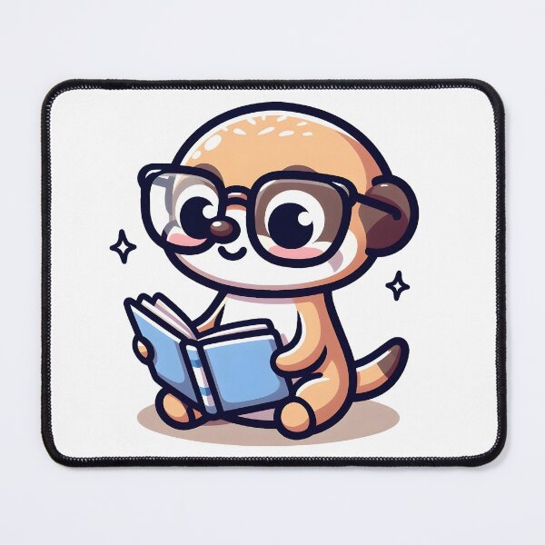 Item preview, Kawaii Meerkat With Glasses designed and sold by CanvasCutie.