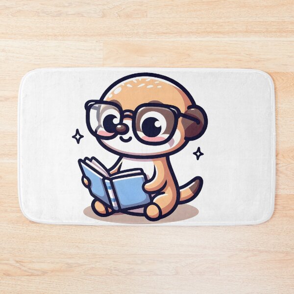 Item preview, Kawaii Meerkat With Glasses designed and sold by CanvasCutie.
