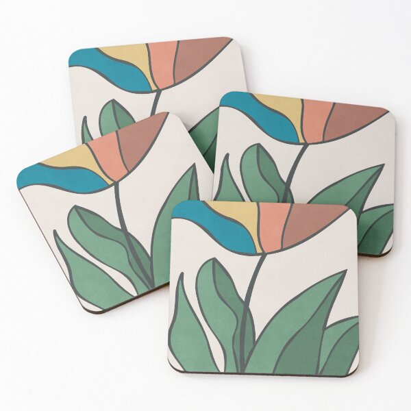 Item preview, Flower Line Art, Greenery Design designed and sold by technicolorable_art.