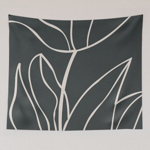 Item preview, Flower Line Art, Black and White designed and sold by technicolorable_art.