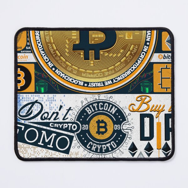 Item preview, Bitcoin Elements Retro Poster Sticker Crypto Golden Coin designed and sold by DabGraphic.