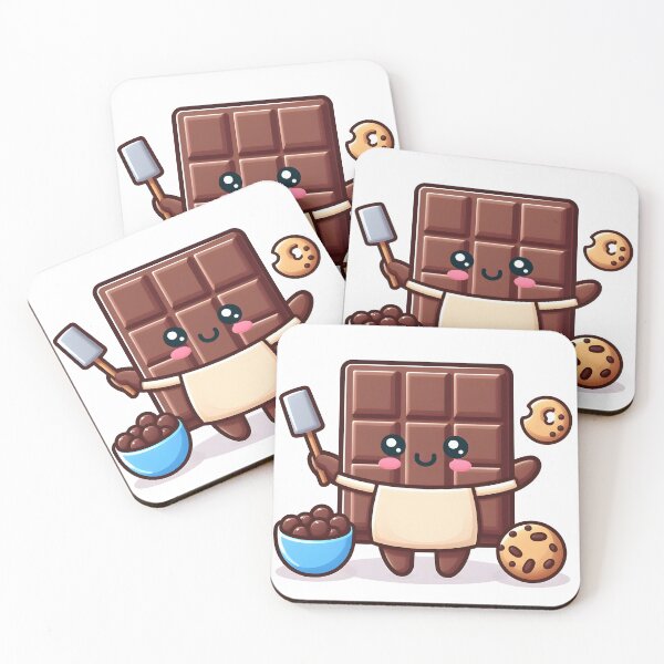 Item preview, Kawaii Chocolate With Apron Baking designed and sold by CanvasCutie.