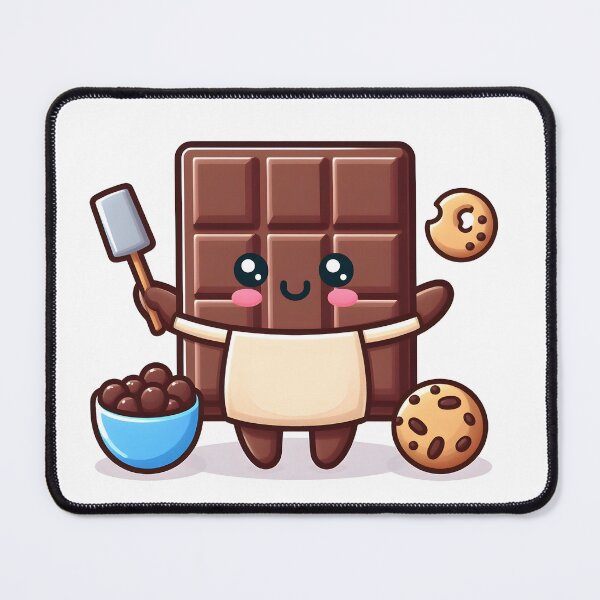 Item preview, Kawaii Chocolate With Apron Baking designed and sold by CanvasCutie.